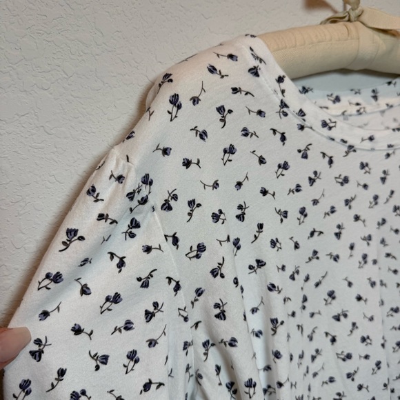 Rails Ivory Long Sleeve with Black Floral Pattern - Picture 3 of 6